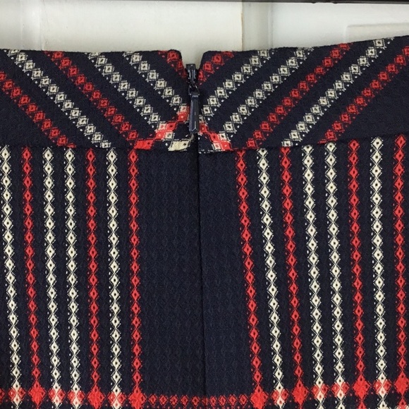 Halogen Navy Plaid Wrap Mini Skirt Size 8P NWOT - Picture 4 of 9
